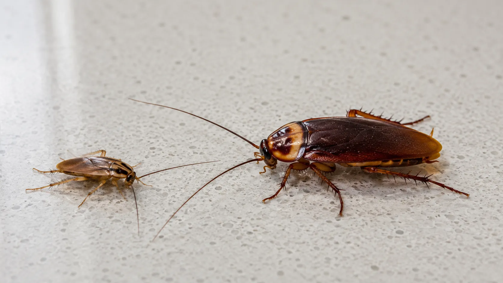 Cómo identificar cucarachas alemanas vs. americanas en tu casa